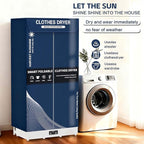 Clothes Dryer, Portable Foldable Drying Machine with Timer, Easy Carry Laundry Drying Wardrobe with Large Capacity, Electric Dryer/Rack for Home | Appartments | RV (Blue DF1)