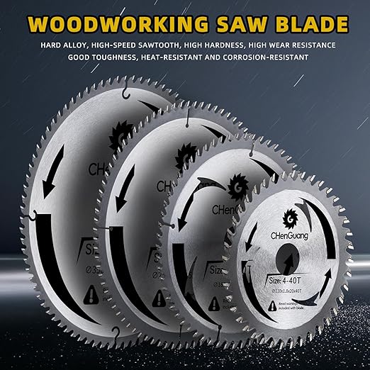 4 Inch 40 Tooth Miter/Tungsten Carbide Tipped Blade High-Performance Professioal Saw Blade for Cutting Wood