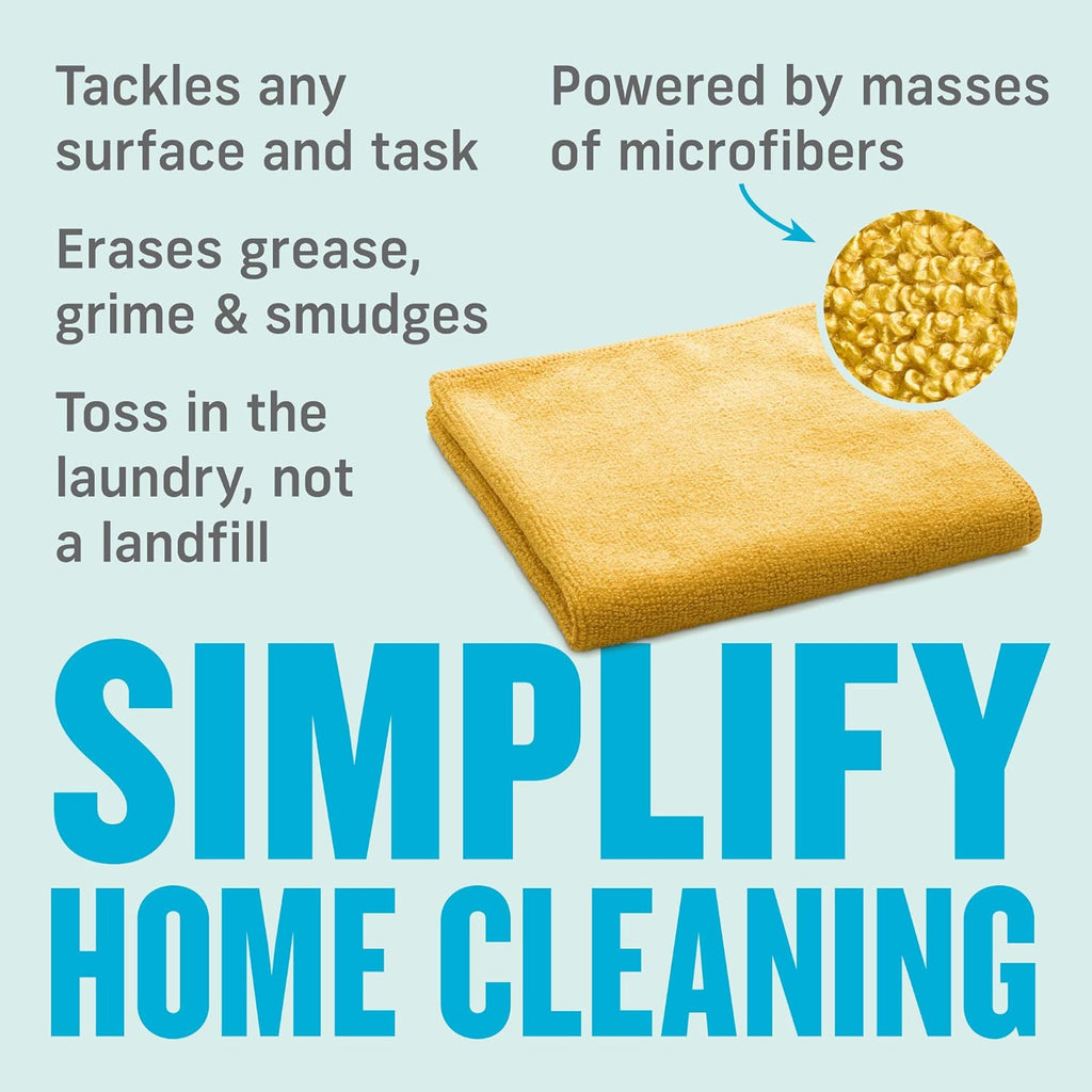 E-Cloth Microfiber Cloth, World's Leading Premium Microfiber Cleaning Cloth, Twice as Durable as Competition, 1 Year Guarantee, Ideal for Kitchen, Countertops, Sinks, and Bathrooms, Orange, 1 Pack