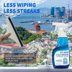 Glass Cleaner Spray, Streak-Free Shine Glass Cleaner, Window Cleaner Spray, Makes Glass Shining and Stunning, for Windows, Mirrors, Indoor and outdoor glass surfaces (2 PCS)