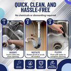 48" Flexible Long Pipe Brush | AC Drain Cleaner Tool | Sink Line Unclogger | Condensate Line Cleaning Brush | Easy Cleaning Flexible Drain Snake for Food, Hair & Clog Removal by FryOilSaver Co. B313C