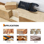 FEWELL Oscillating Saw Blades, Professional Universal Oscillating Tool for Wood and Plastics Fits Most Tools (50PCS)