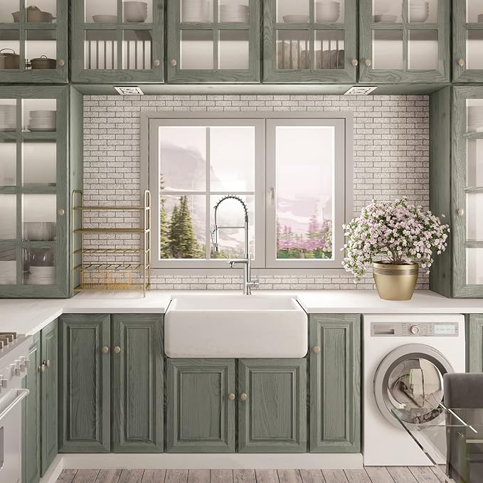 Fapully Commercial Kitchen Sink Faucet, Pull-Down Sprayer Kitchen Faucets Brushed Nickel