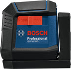 BOSCH GLL50-20G 50 Ft Green-Beam Self-Leveling Cross-Line Laser, Includes Integrated Magnetic Mount, 2 AA Batteries, & Soft Pouch