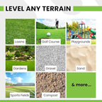 Gardease Lawn Leveling Rake 48" x 10" - Heavy Duty Professional Grade Reinforced Steel Landscape Tool for Soil, Sand & Garden - Superior Strength and Durability