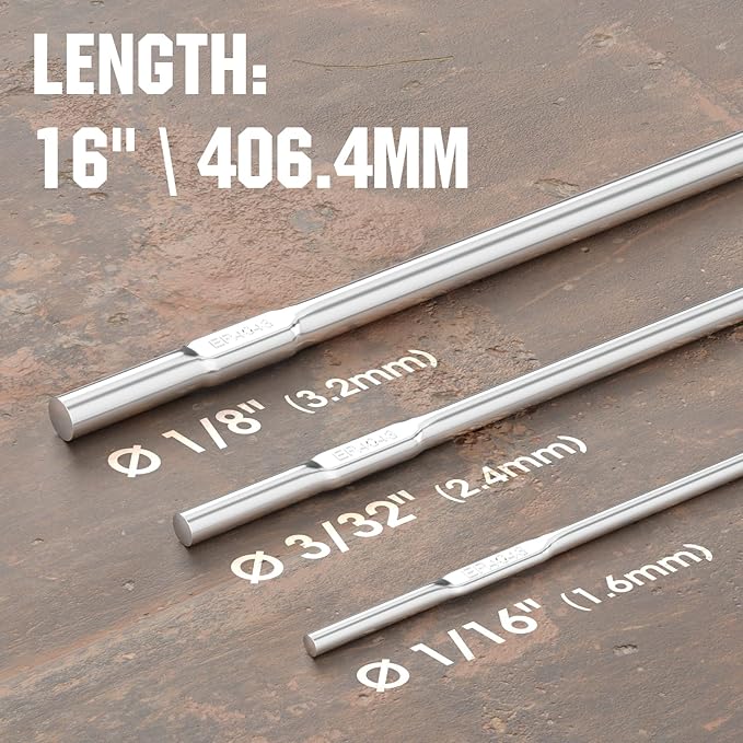 YESWELDER Aluminum TIG Welding Rod ER4043 1/8"x16" 5LB