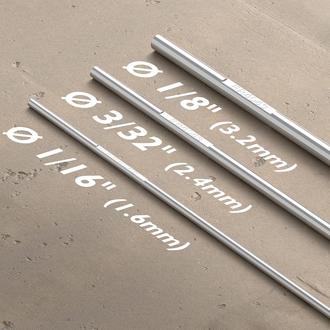 TOOLIOM Aluminum TIG Welding Rod ER4043 Welding Wire Filler Rod 3/32" x 16" 5LB