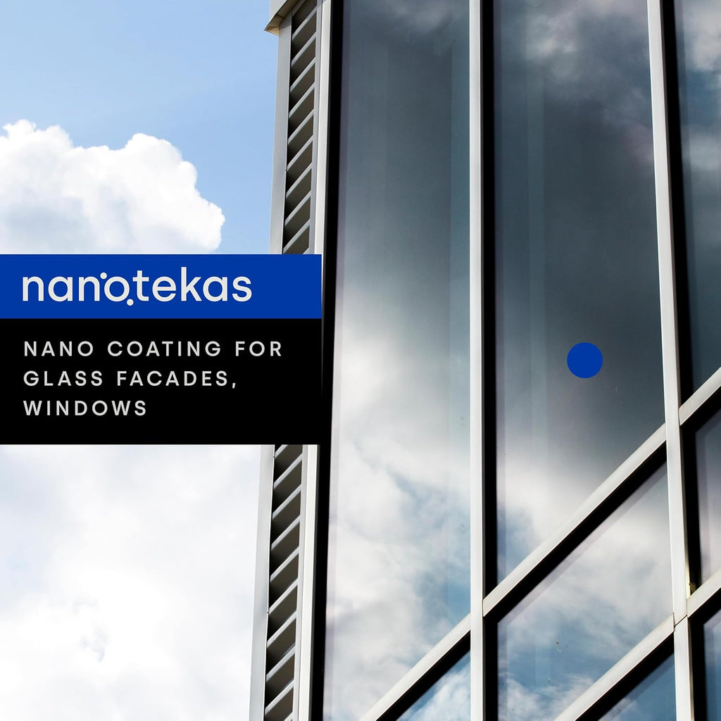 Ceramic Coating Kit for Glass Facades and Solar Panels- Ceramic Glass Facade treatment forms a finishing Coating - Ideal Water & Stain Repellent - Long-Lasting Clarity for Exterior Glass