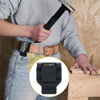 MELOTOUGH Magnetic Tool Holder Strong Magnetic Belt Clip for Screws,Nails,Wrench,Hammer,Pliers,Screwdriver,Trowel,Sockets - Fits Up to 2.7" Belt (Black)