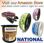 NATIONAL Wire & Cable – 10 AWG 4-Conductor Premium Copper Wire, 25 ft, Stranded | Made in USA, Heavy-Duty Flexible Jacket | Automotive, Solar, Battery, Indoor and Outdoor Use