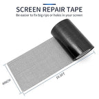 Window Screen Repair Tape,4inX 16.5FT Heavy Duty Screen Repair Kit for Window Screen and Screen Door Tears Holes,Strong Adhesive & Waterproof Window Screen Patch