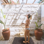 Goovilla Plastic Interlocking Deck Tiles, 9 Pack Outdoor Patio Flooring, 12"x12" Interlocking Decking Tile Outdoor All Weather Use, Waterproof Patio Pavers for Pool Balcony Backyard Porch, Dark Coffee