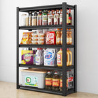 48" W Garage Shelving Heavy Duty, 2800 Lbs Loads Garage Storage Shelves Heavy Duty, Metal Shelving Units and Storage Racks, Industrial Utility Shelf,48" Wx18 Dx78 H, Black