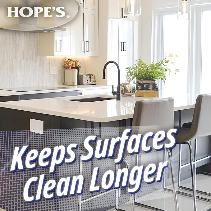 HOPE'S Perfect Kitchen Cleaner Spray - 32 Oz No-Residue All Purpose Cleaning Spray - Multisurface Degreaser for Counters, Stoves, Microwaves, and More - Pet and Home Safe - Pack of 1