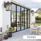 Darkaway Large Outdoor Sconce Lights Wall Light Fixtures,14inch Exterior Porch Light Outdoor Sconce Anti-Rust Outside Light with Water Ripple Glass for Patio Yard Garage, 2 Pack