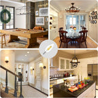 Depuley LED Light Bulbs E12: Candelabra Light Bulb 4W Candle Bulb Equivalent 40W - Edison Vintage Bulbs Warmlight 2700K C35 Clear Bulbs 500 LM 80+CRI Non-Dimmable 6-Pack