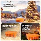 SockitBox – The Original Weatherproof Connection Box – Indoor & Outdoor Electrical Power Cord Enclosure for Timers, Extension Cables, Transformers, Power Strips, Lights, Tools & More – Large – Orange…