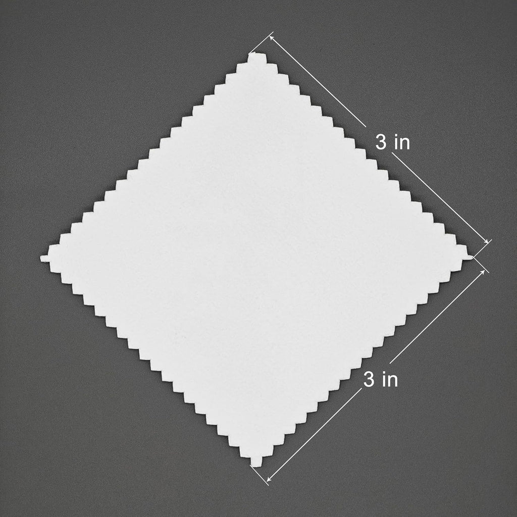 50pcs Jewelry Cleaning Cloth Polishing Cloth for Sterling Silver Gold Platinum Small Polish Cloth (3" x 3")
