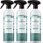 Therapy Clean All Purpose Cleaning Spray - Sea Salt & Eucalyptus 24 fl. oz (Pack of 3) - 100% Natural Scent, Kitchen Surface Counter, Surface Cleaner, Non Toxic All Purpose Cleaner Spray