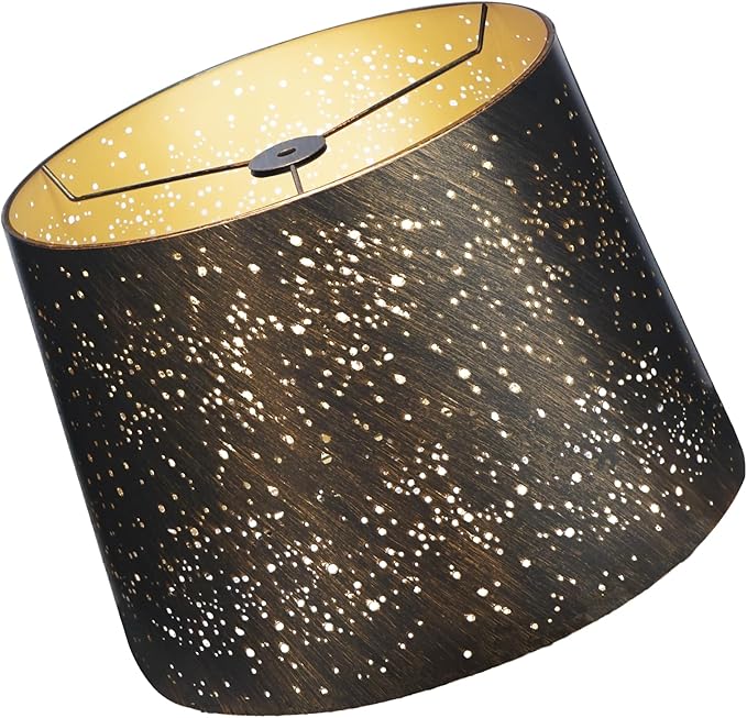 Large lampshade, drum lamp shades,desk lamp shade, and floor lamp shade are 12 "Top x 14" Bottom x 10 "Hight, used for bedrooms, living rooms, and college dorm room