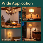 ALAMPEVER E26 LED Bulb 40 Watt, Chandelier Light Bulbs, 2200K Warm White Candelabra LED Bulbs, 24 Pack Candle Light Bulbs