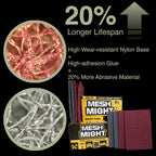 12-Pack 6"x9" Non-Woven Red Scuff Pads - Maroon P320 Aluminum Oxide Abrasive for Scouring, Sanding, Paint Primer Prep - Automotive, Auto Body, Woodworking, Surface Preparation (Maroon)