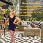 Heavy Duty Broom Outdoor and Indoor, 4 Pack Upgraded Commercial Angle Brooms, Perfect Yellow Broom of House, Kitchen, Garage, Courtyard