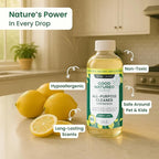 Good Natured Brand All-Purpose Cleaner Concentrate | Multi-Surface Cleaner | Natural Lemon Essential Oil | Multipurpose Cleaner Concentrate All Surfaces | Lemon Love | 8oz makes 128oz