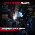 bestarc 145Amp MIG Welder, 110V 220V Flux Core MIG/Lift TIG/Stick 4 in 1 Welder Machine, Large LED Display Welding Machine, IGBT Inverter bestarc Welder MIG145 Soild Gasless Synergy MIG Welder