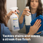 ATTITUDE Window & Mirror Cleaner, EWG Verified, Plant- & Mineral-Based, Vegan & Streak-Free Glass Spray, Citrus Zest Scent, 27.1 Fl Oz