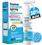 [12 Oz] Home Ceramic Coating Spray Kit - Shine, Seal & Protect Kitchen & Bath Surfaces - High Shine - Repels Stains & Grime Effortlessly - Use on Stainless Steel, Sinks, Countertops, Glass & More