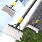 74" Garden Flat Scraper, Multifunctional Cleaning Shovel, Heavy Duty Manual Weeder Metal Floor Scraper Garden Tool for Lawn Digging, Weeding, Scraping, Ice Remove, Edging