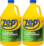 Zep All-Purpose Carpet Shampoo Concentrate Cleaner - 1 Gallon (Case of 2) ZUCEC128 - Professional Formula Removes Dirt and Stains