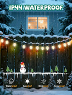 50 Pack C7 White Christmas Light Bulbs, C7 Vintage Christmas Night Light Bulbs for Outdoor String Lights, 5W Incandescent Replacement Bulbs for Porch Patio Garden Holiday Decor, E12 Intermediate Base