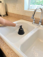 Master Plunger Mighty Tiny Plunger Designed for Bathroom/Kitchen Sinks, Perfect for RV’s. Unclogs Fast & Easy (Patent Pending), Black