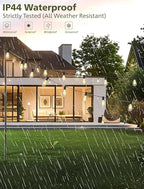 ST38 Replacement Bulbs 10-Pack - 7W E12 Candelabra Base Clear Glass Light Bulbs, Vintage Incandescent for Outdoor String Lights, Patio, Garden Decor