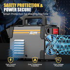 Alloyman 120A Stick Welder 110V for 1/16"-1/8" Rods, LED Display with Digital IGBT Inverter small welding machine, Portable Welding Machine with Hot Start, Arc force and Anti-Stick