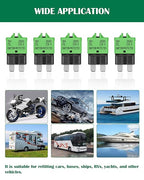 LENKRAD Automotive 30 Amp ATC/ATO Resettable Fuse 30A Manual Reset Standard Blade 30Amp Fuses Manual-Reset Circuit Breaker 30A for Car Truck RV Marine Boat Trolling Motorhome, 5 Pack