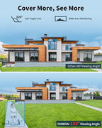 《5MP Super HD & 80ft IR Night Vision》Wired Security Camera System Outdoor, 5MP CCTV Cameras Systems with AI Human Detection, Home Video Surveillance DVR Kits