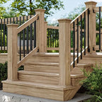 60 Pack Deck Balusters 36'' Straight Deck Railing Balusters (Rectangle) with End Caps & Screws,Hollow Rectangle Deck Balusters for Deck Railing Porch