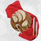 Urban Villa Flour Sack RedKitchen Towels 100% Cotton Highly Absorbent Dish Towels for Bread Proofing Baking Drying Dinnerware Glass Embroidery DIY Projects Zero Lint 27x27 Inches (12 Pack)