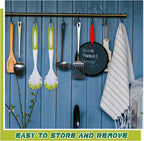 Hsei 20 Pcs Light Green Kitchen Scrub Dish Brush Bulk with 11 Inch Anti Slip Handle Cleaning Dish Scrubber with Stiff Bristles Washing Scrub Brushes for Housekeeping for Pots and Pans, Kitchen Sink