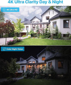 ZOSI 8CH 4K Spotlight PoE Security Camera System,8pcs 8MP/4K Outdoor Indoor IP Cameras,Person/Vehicle Detection,2 Way Audio,Night Vision,8Channel 8MP NVR with 2TB HDD for Home 24/7 Recording