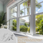 Window Sash Lock & Latch and Keeper Replacement for Andersen 200 Series Narroline and 400 Series Tilt-Wash Double-Hung Windows 1968 to Present (2 Pack, White Color)