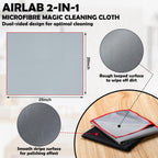 VitalCozy 6 Pcs Wine Glass Polishing Cloths Large Microfiber Cleaning Cloths 25 x 20 Inch Lintless Towels for Drying Wine Glasses Cleaning Window Stemware Dishes Glassware (12,Black，Grey)