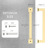 FILTA 5 Inch(128mm) Hole Centers Gold Cabinet Pulls(Set of 10),Gold Cabinet Pulls Zinc Alloy Kitchen Cabinet Handles Cabinet Hardware for Cabinets Cupboard Drawer