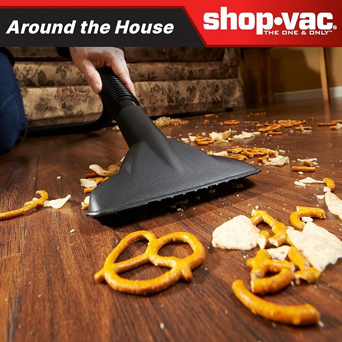 Shop-Vac 4 Gallon 5.5 HP Wet/Dry Vacuum with SVX2 Motor, 1.5" Lock-On Hose, 20 Ft Power Cord, Blower Port, Floor & Utility Nozzles, Filters, Ideal for Garage, Shop & Workshop Use