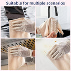 & PLUSH Microfiber Cleaning Cloth Roll - 50 Pack, Tear Away Microfiber Towels, 12" x 12", Reusable, Washable, Streak Free, Ultra Absorbent Dish Rags for Car, Home, Garage or Shop (Beige)