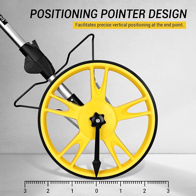 Measuring Wheel: DEKOPRO 4V Digital Measuring Wheel in Feet, 12.5 Inch 99,999Ft/ 99,999M Digital Display Folding Wheel Measurement Roller with Storage Bag