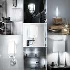 8.9IN LED Light Bulbs E26 Base, 6W 800LM 5000K Daylight White T10 T9 Vintage Edison Bulbs Dimmable, AC 120V Equal 80 Watt Clear Glass Long Tubular Filament Bulb, UL Listed - 4Pack